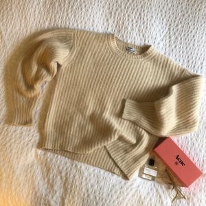 ACNE Studios Lilian Rib Sweater - Cream